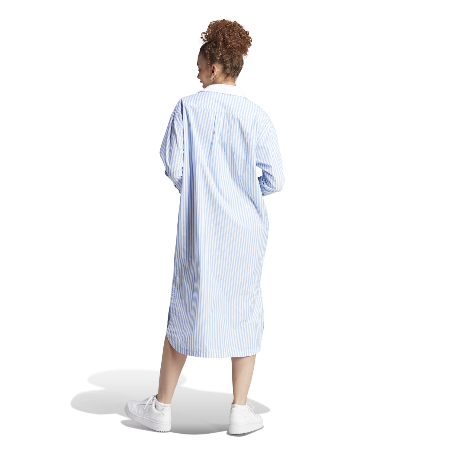 Adidas Women ESS Shirt Dress White Blue IC5296 - TOPS - Canada