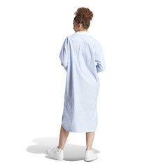 Adidas Women ESS Shirt Dress White Blue IC5296 - TOPS - Canada