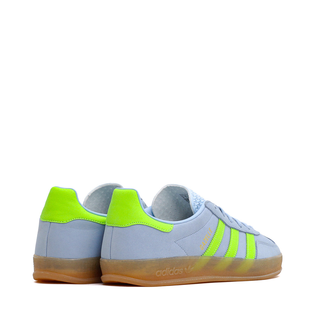 Adidas Women Gazelle Indoor Clear Sky Solar Green JI1372 - FOOTWEAR - Canada