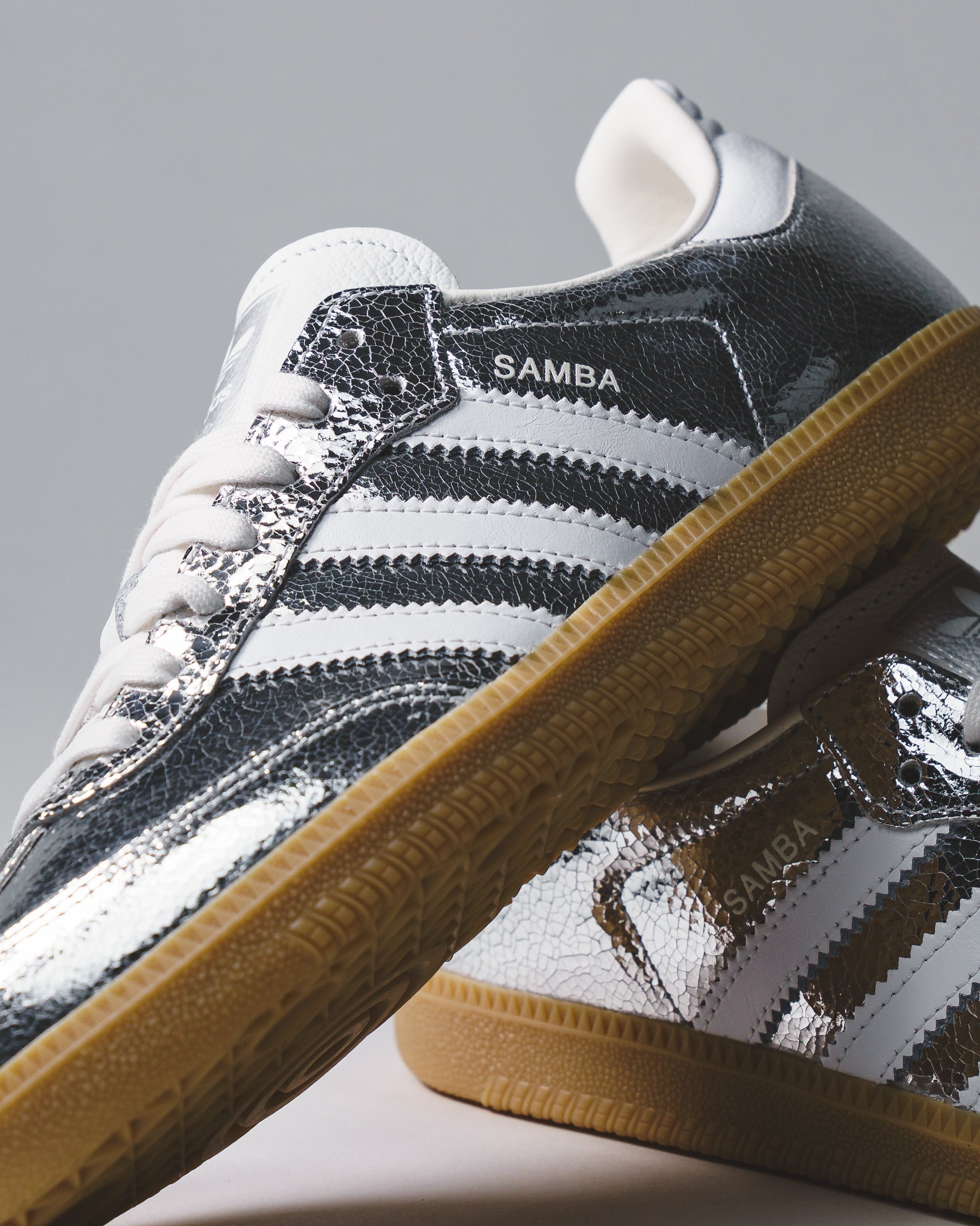 Adidas Women Samba OG Silver Metallic JR0035 - FOOTWEAR - Canada