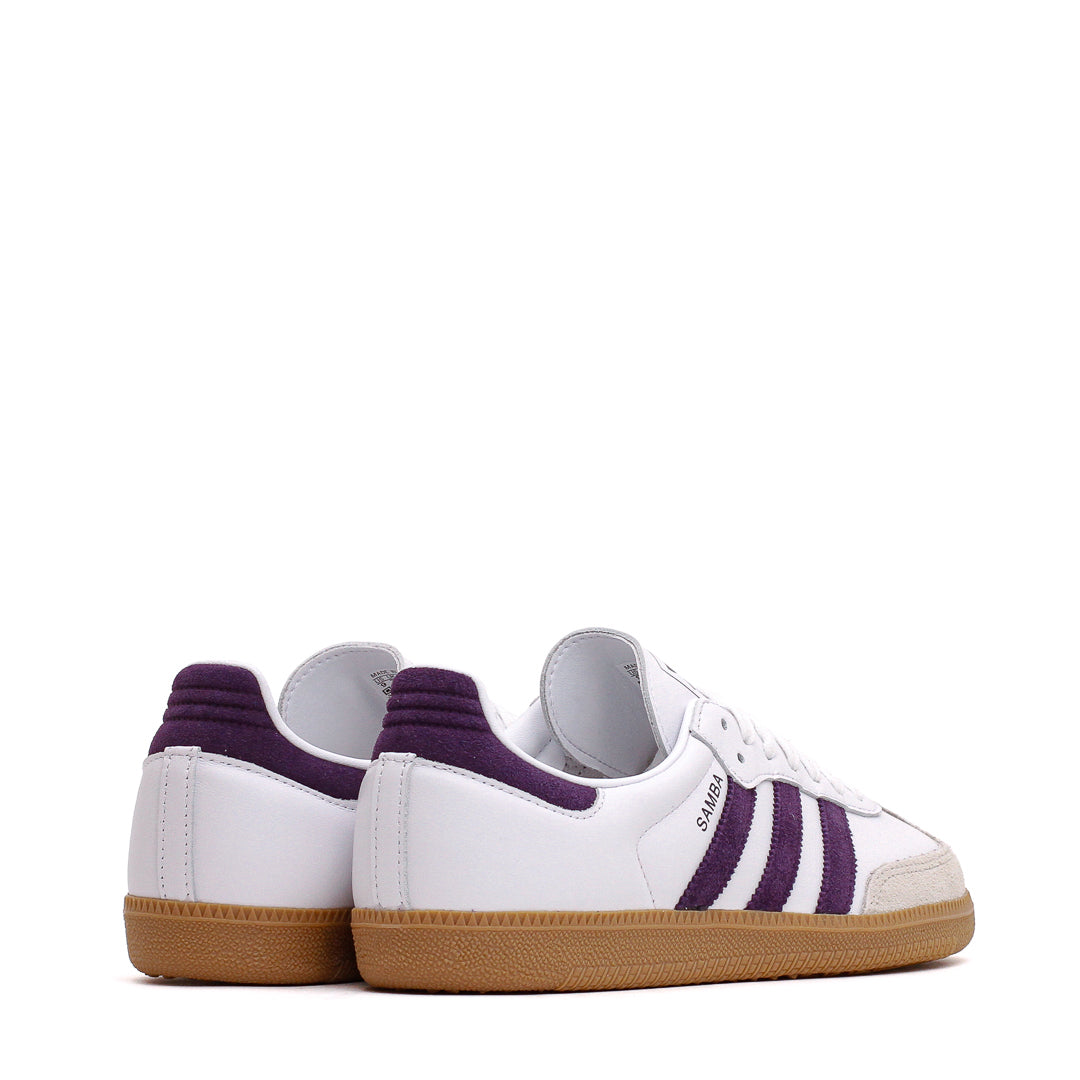Adidas Women Samba OG White Alumina Aurora Plum JS1392 - FOOTWEAR - Canada