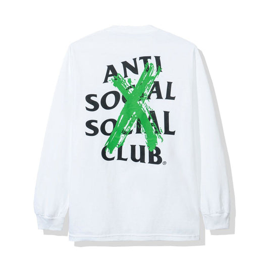 Anti Social Social Club Cancelled USA Made Long Sleeve Tee White - T-SHIRTS - Canada