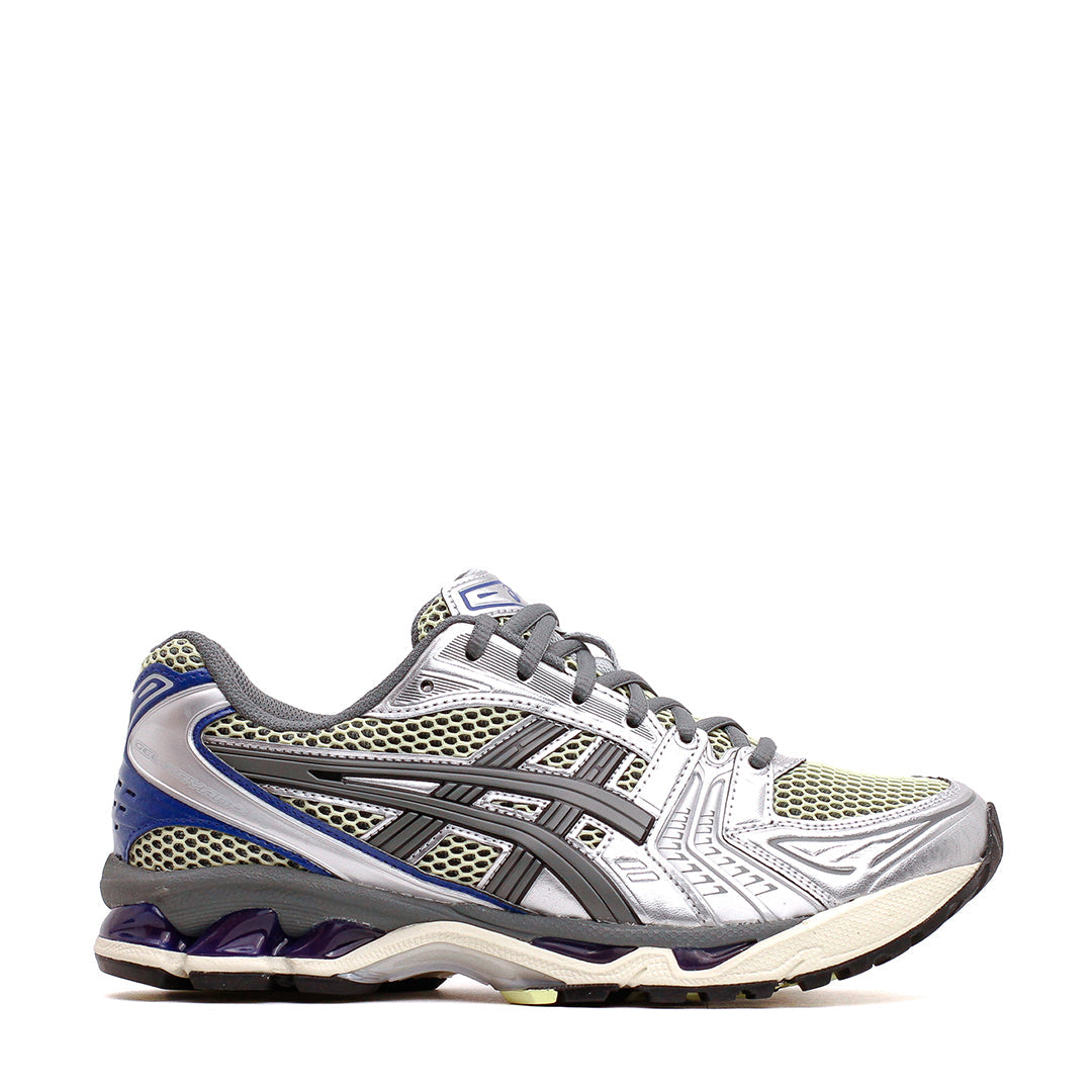 Asics Unisex Gel-Kayano 14 Soft Yellow Asics Blue 1203A740-750 - FOOTWEAR - Canada