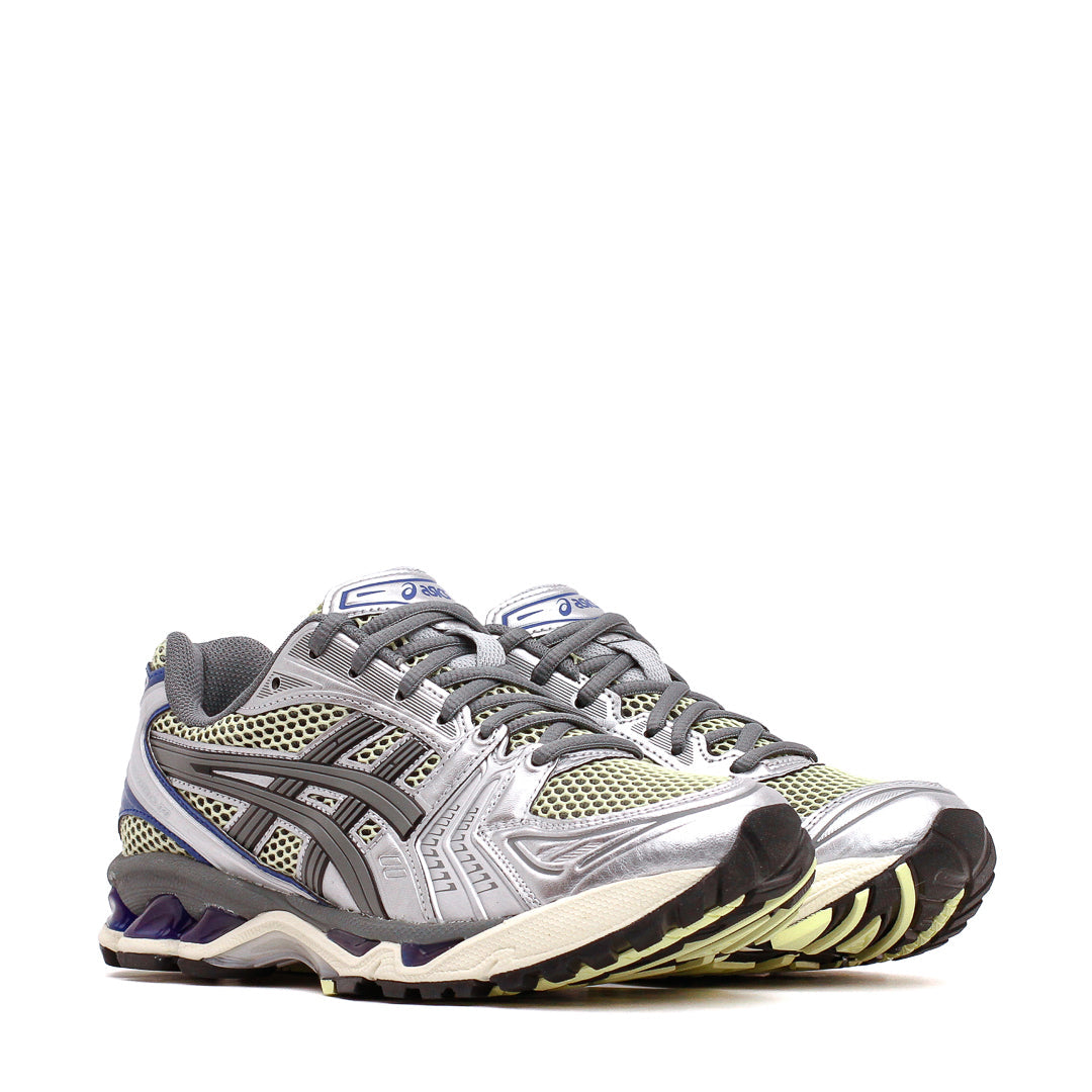 Asics Unisex Gel-Kayano 14 Soft Yellow Asics Blue 1203A740-750 - FOOTWEAR - Canada