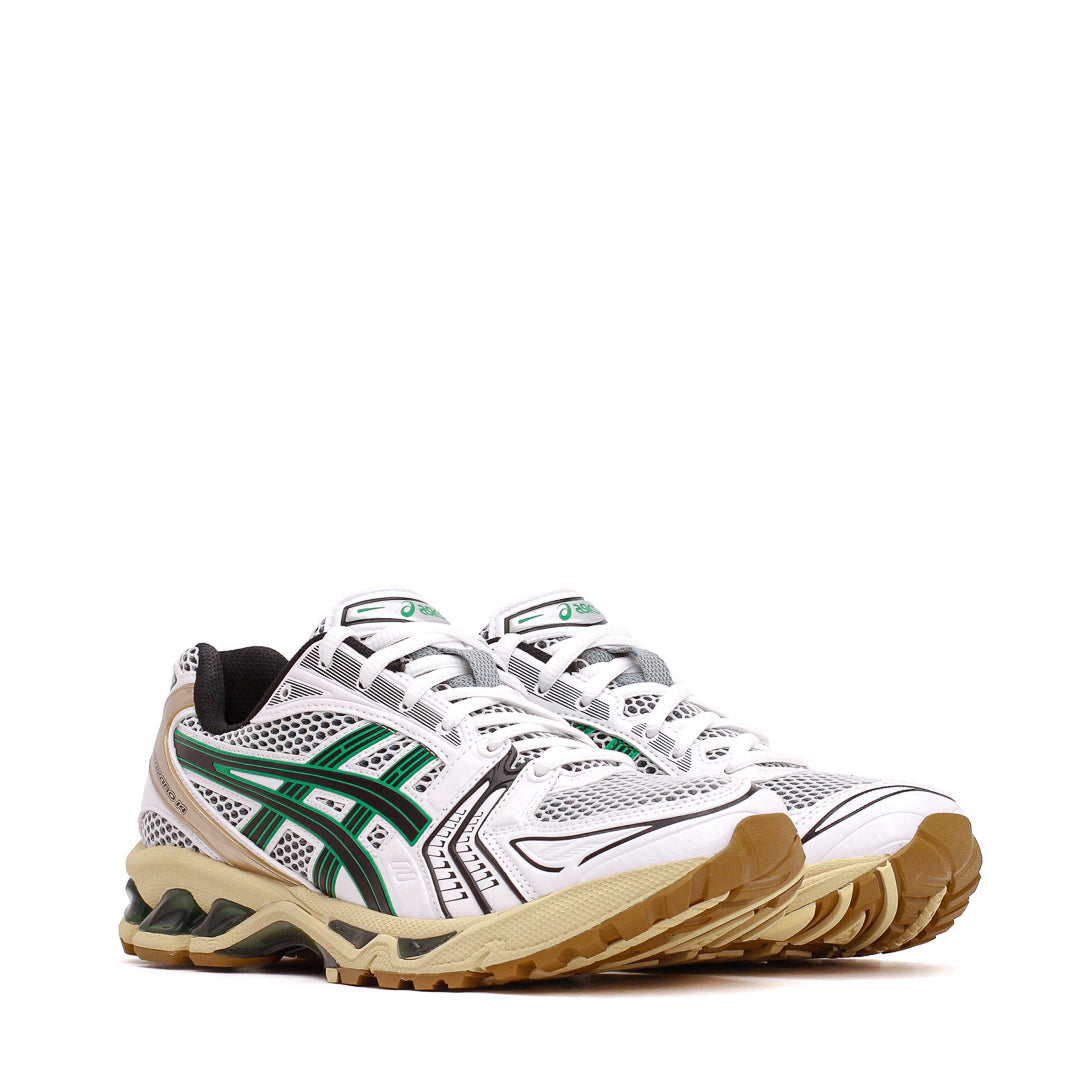 Asics Unisex Gel-Kayano 14 White Hinoki Beige 1203A740-103 - FOOTWEAR - Canada