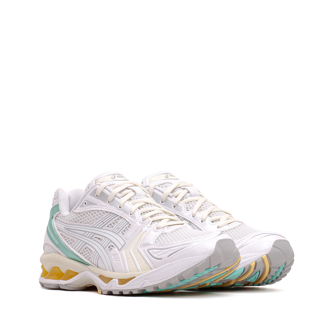 Asics Unisex Gel-Kayano 14 White Mint Gold 1203A537-107 - FOOTWEAR - Canada