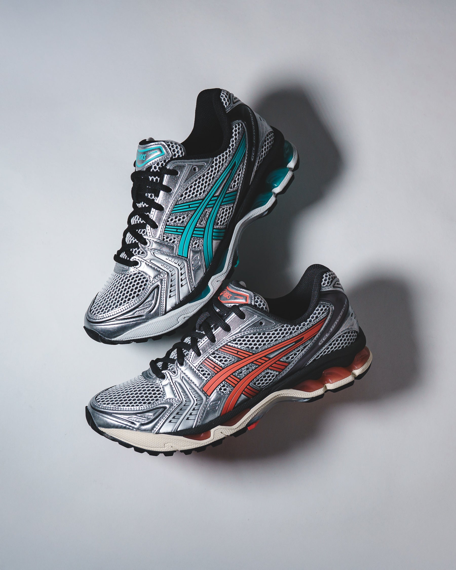 Asics Unisex Gel-Kayano 14 White Papaya 1203A740-101 - FOOTWEAR - Canada