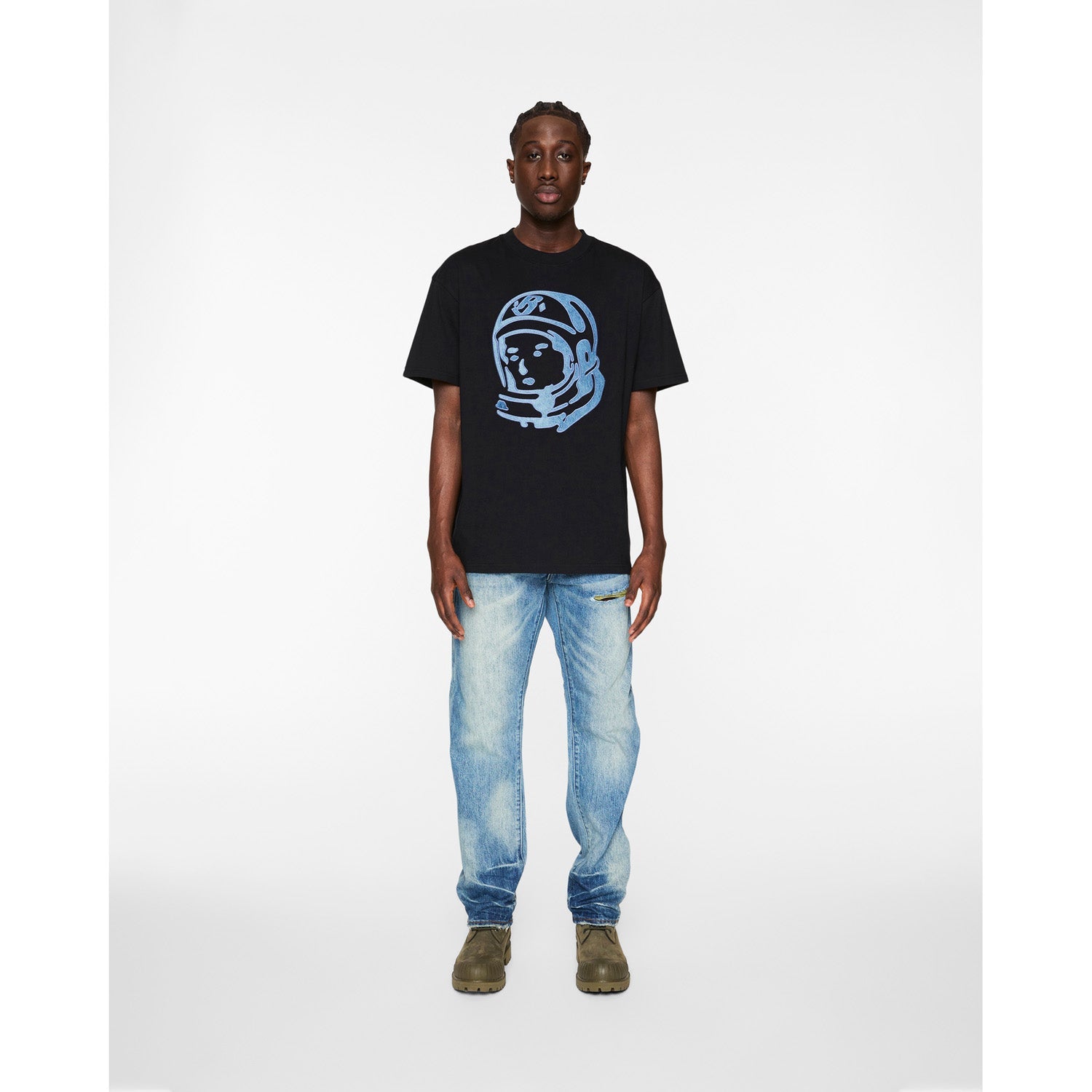 Billionaire Boys Club Men Denim Helmet SS Knit Black - TOPS - Canada