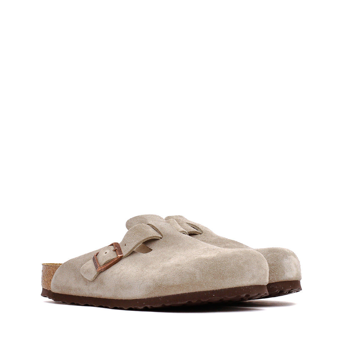 Birkenstock Men Boston Soft Footbed Taupe 560771 - FOOTWEAR - Canada