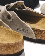 Birkenstock Men Boston Soft Footbed Taupe 560771 - FOOTWEAR - Canada