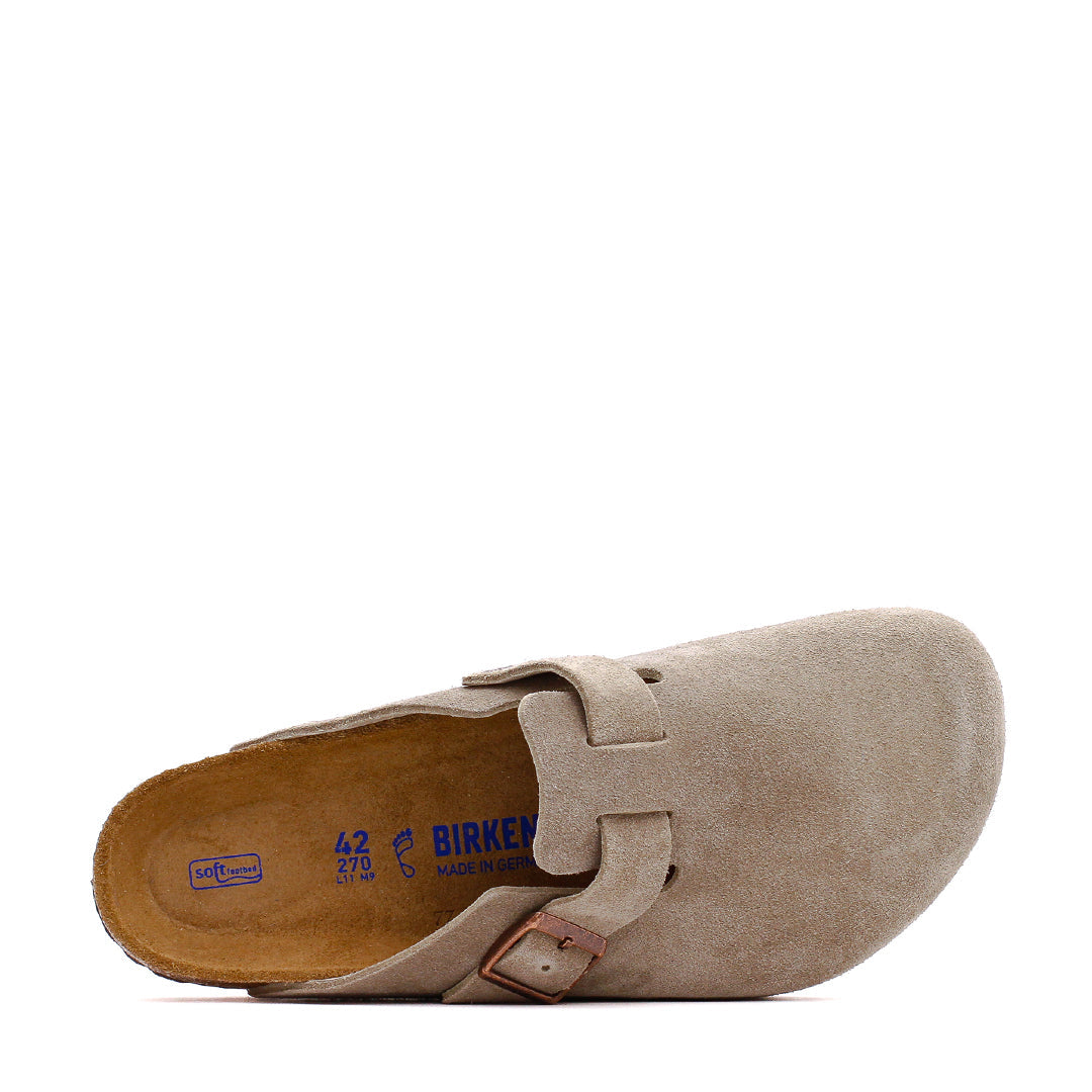 Birkenstock Men Boston Soft Footbed Taupe 560771 - FOOTWEAR - Canada