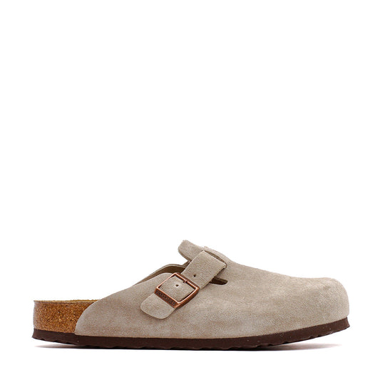 Birkenstock Men Boston Soft Footbed Taupe 560771 - FOOTWEAR - Canada