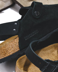 Birkenstock Men Tokio Suede Black 1028337 - FOOTWEAR - Canada