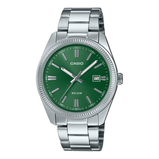 Casio Vintage Green Dial Stainless Steel MTP1302D-3A - ACCESSORIES - Canada