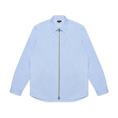 CLOT Men Zip mini Shirt Blue - TOPS - Canada