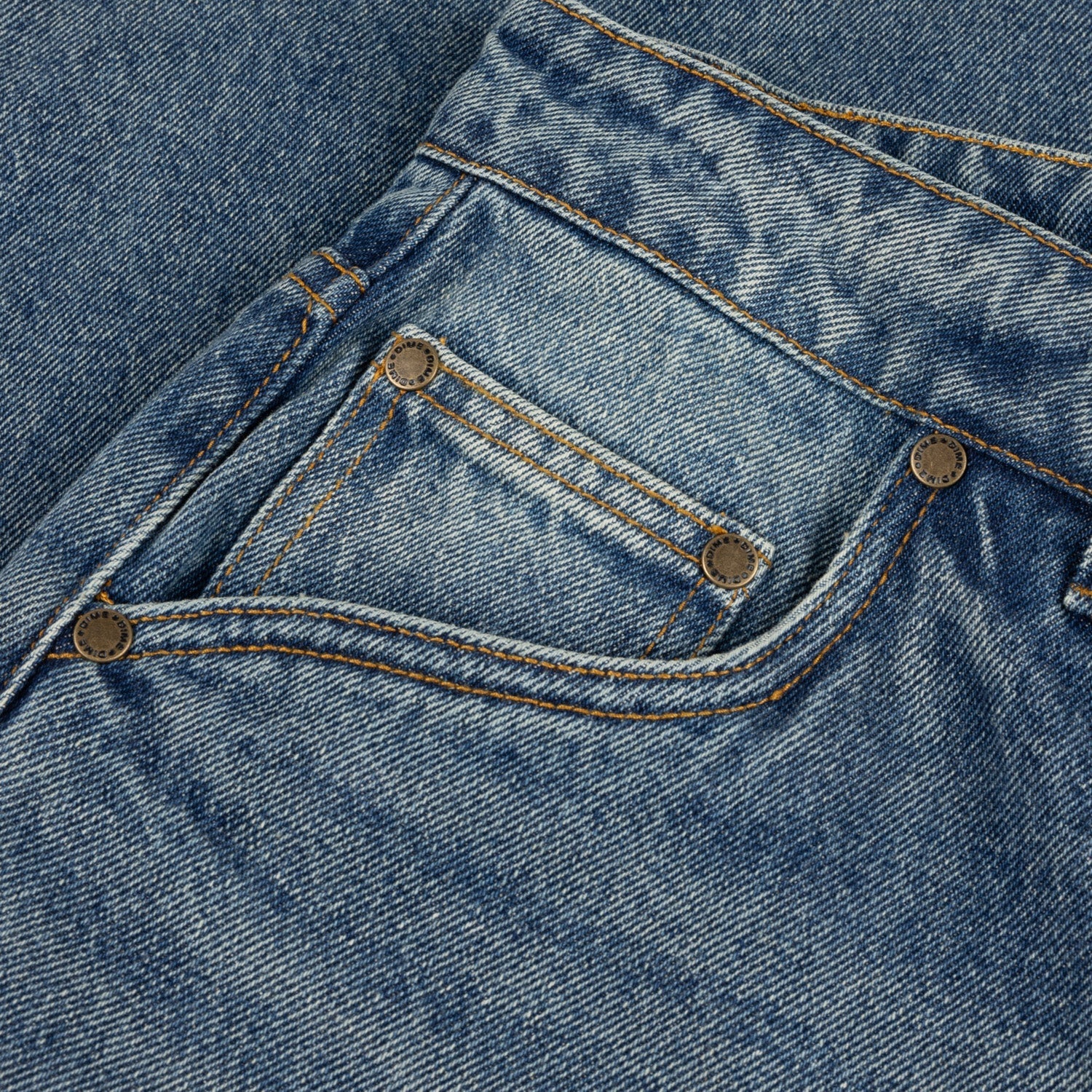 Dime Classic Baggy Denim Pants Sandblasted Indigo - BOTTOMS - Canada