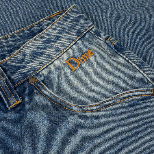 Dime Classic Baggy Denim Pants Sandblasted Indigo - BOTTOMS - Canada
