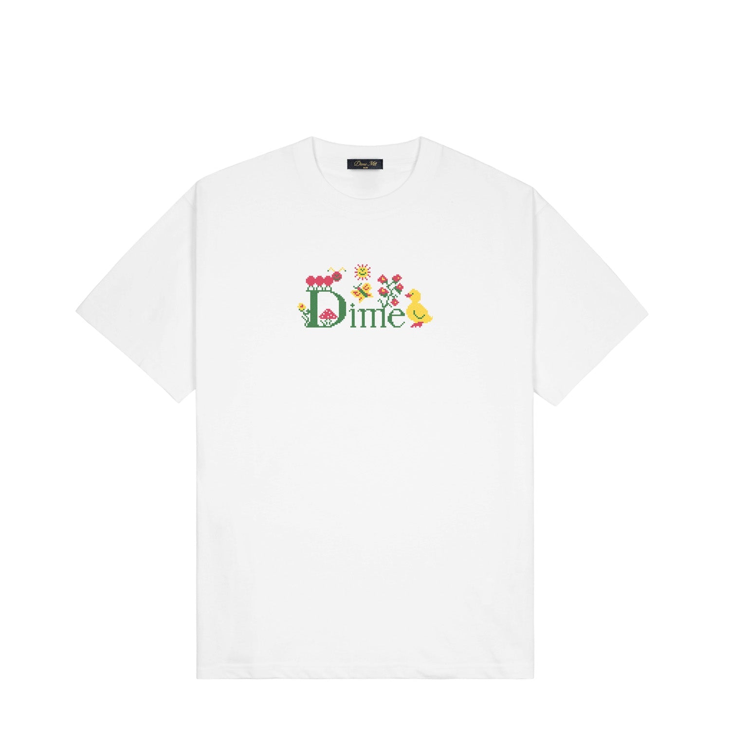 Dime Classic Cross Stitch T-Shirt White - T-SHIRTS - Canada