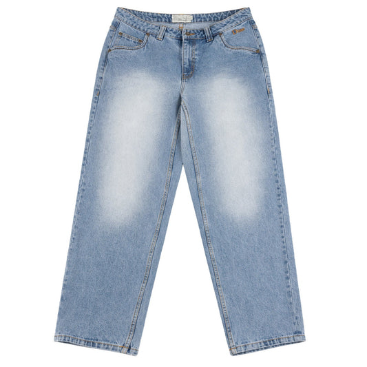 Dime Classic Relaxed Denim Pants Sandblasted Blue - BOTTOMS - Canada