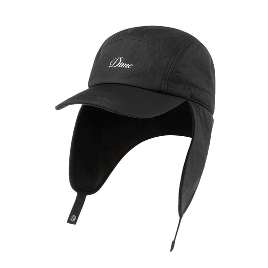 Dime Cursive Earflap Cap Black - HEADWEAR - Canada