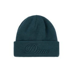 Dime Cursive Fold Beanie Teal HEADWEAR Canada