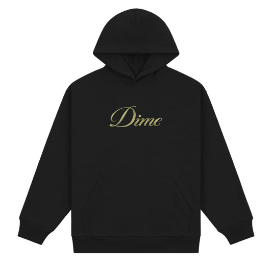 Dime Cursive Hoodie Black SWEATERS Canada