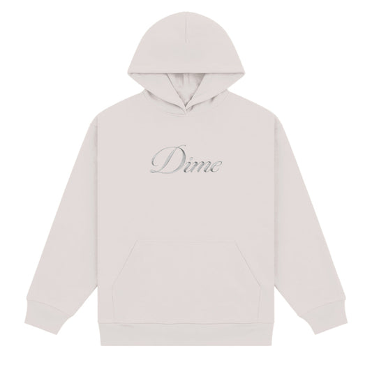 Dime Cursive Hoodie Cement SWEATERS Canada