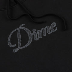 Dime Cursive Logo Hoodie Black - SWEATERS - Canada