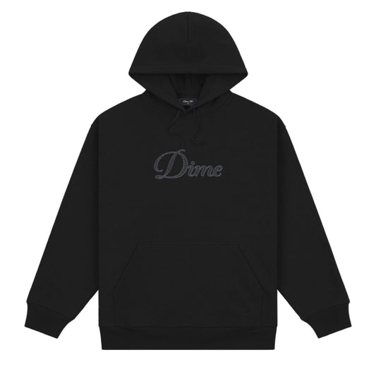 Dime Cursive Logo Hoodie Black - SWEATERS - Canada