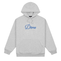 Dime Cursive Logo Hoodie Heather Gray - SWEATERS - Canada