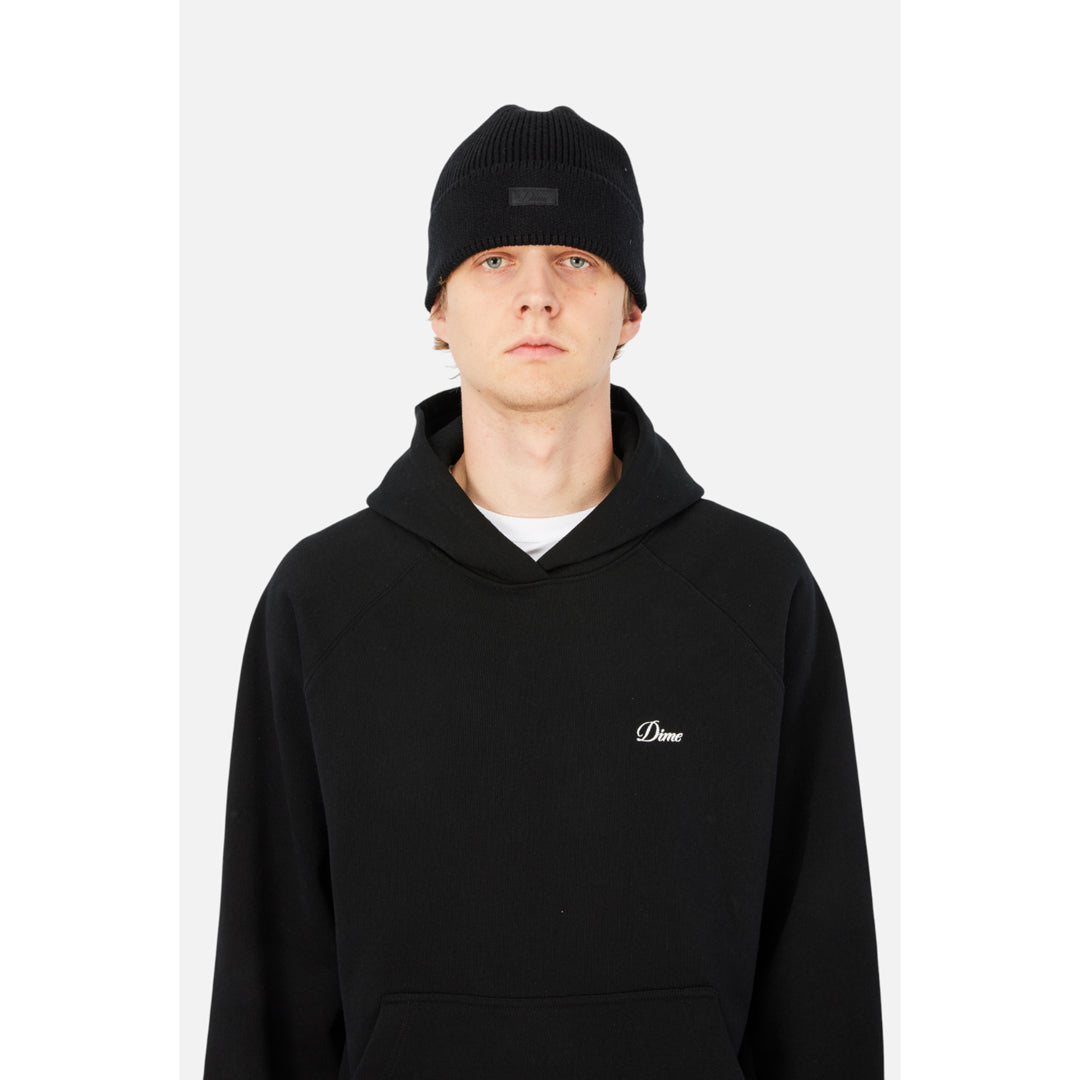 Dime Cursive Rib Beanie Black - HEADWEAR - Canada