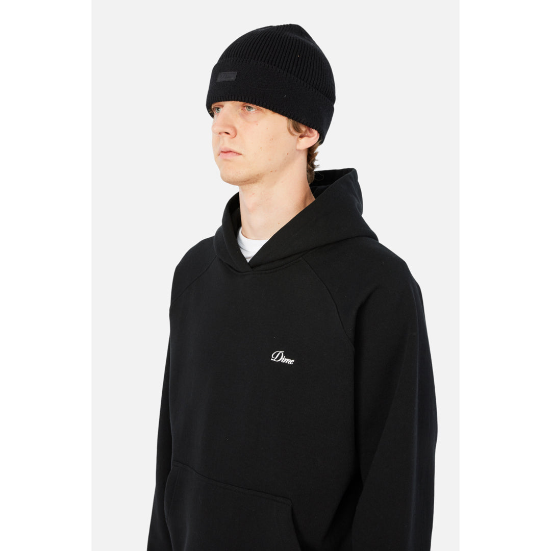 Dime Cursive Rib Beanie Black - HEADWEAR - Canada