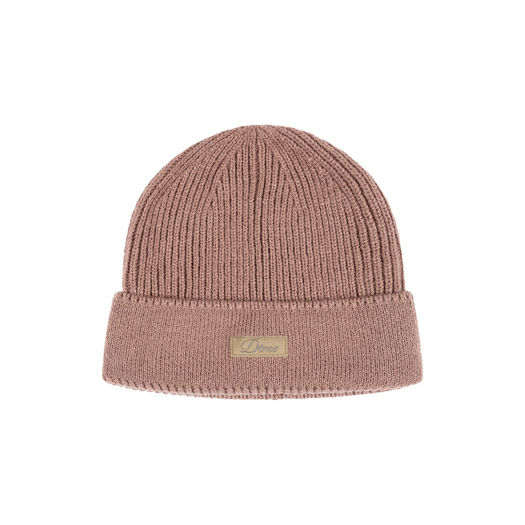 Dime Cursive Rib Beanie Camel - HEADWEAR - Canada