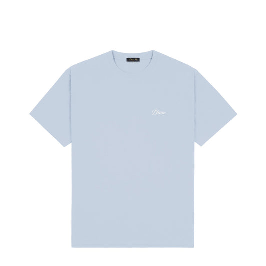 Dime Cursive Small Logo T-Shirt Blue Fog - T-SHIRTS - Canada