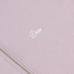 Dime Cursive Small Logo Zip Hoodie Mauve - SWEATERS - Canada