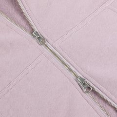 Dime Cursive Small Logo Zip Hoodie Mauve - SWEATERS - Canada