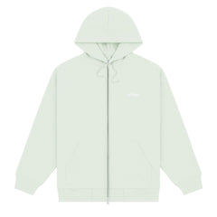 Dime Cursive Small Logo Zip Hoodie Mint - SWEATERS - Canada