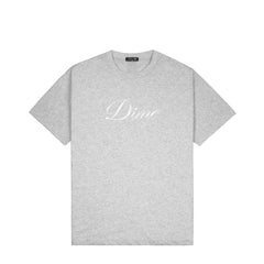 Dime Cursive T Shirt Heather Gray T SHIRTS Canada