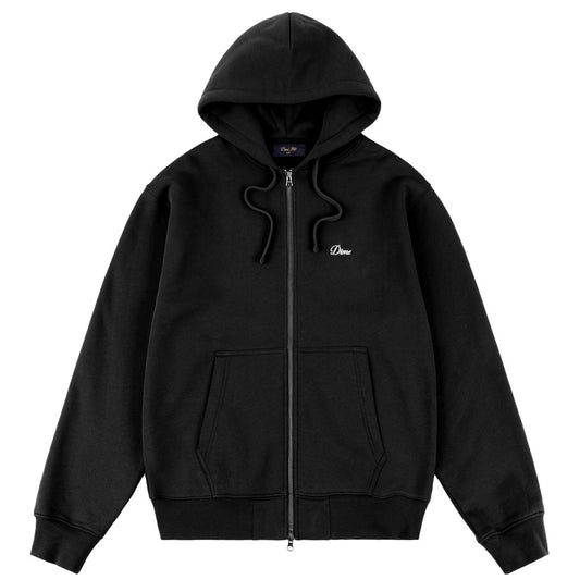 Dime Cursive Zip Hoodie Black SWEATERS Canada