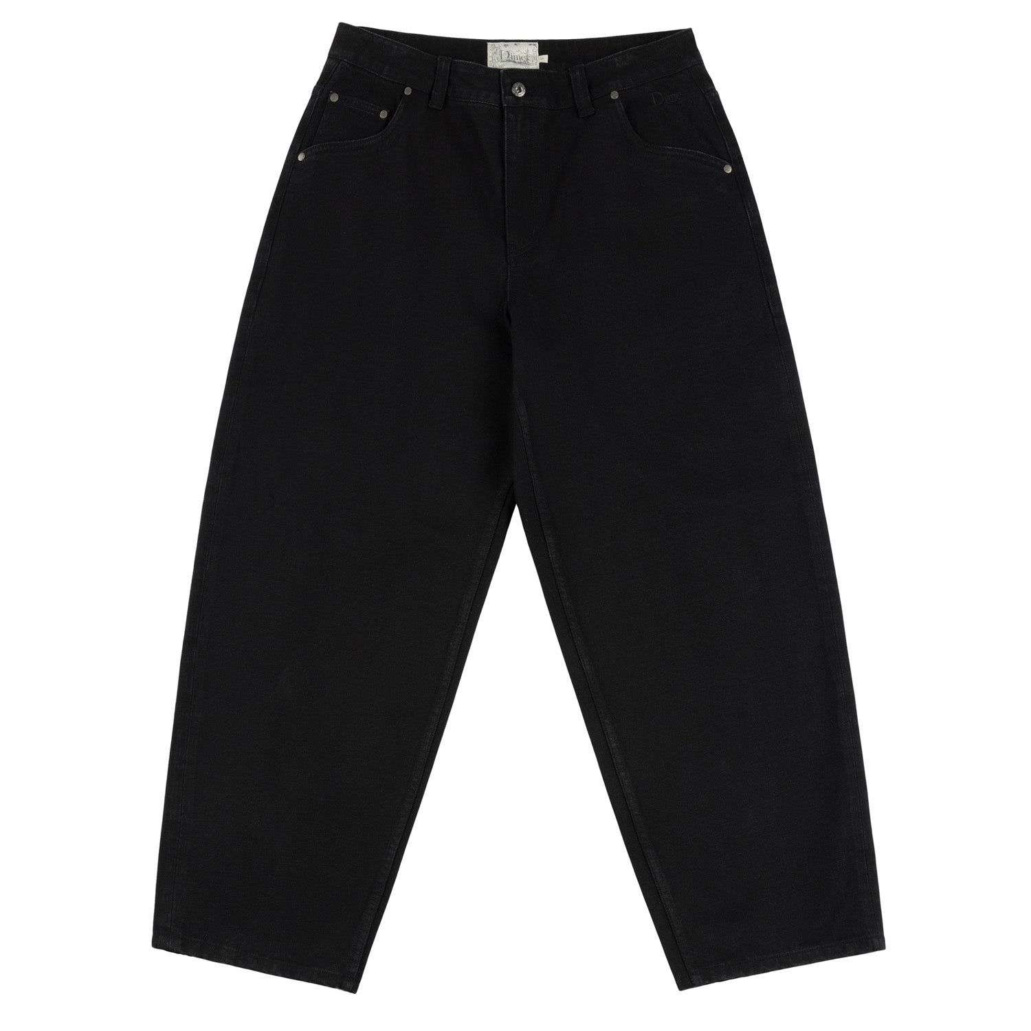 Dime Men Classic Baggy Denim Pants Black - BOTTOMS - Canada