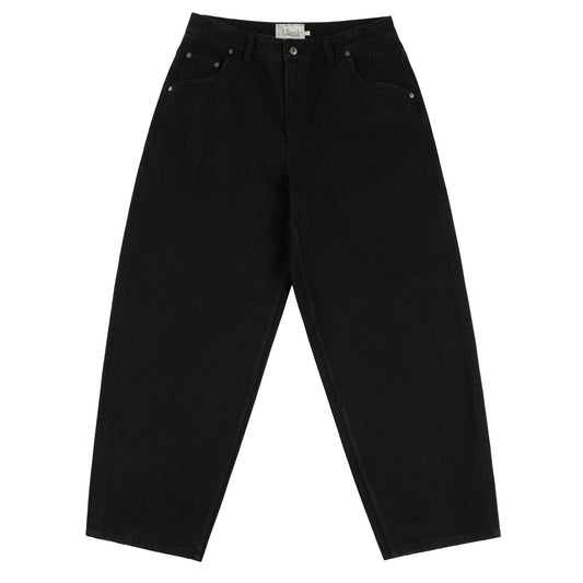 Dime Men Classic Baggy Denim Pants Black - BOTTOMS - Canada