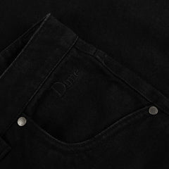 Dime Men Classic Baggy Denim Pants Black - BOTTOMS - Canada