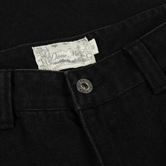 Dime Men Classic Baggy Denim Pants Black - BOTTOMS - Canada