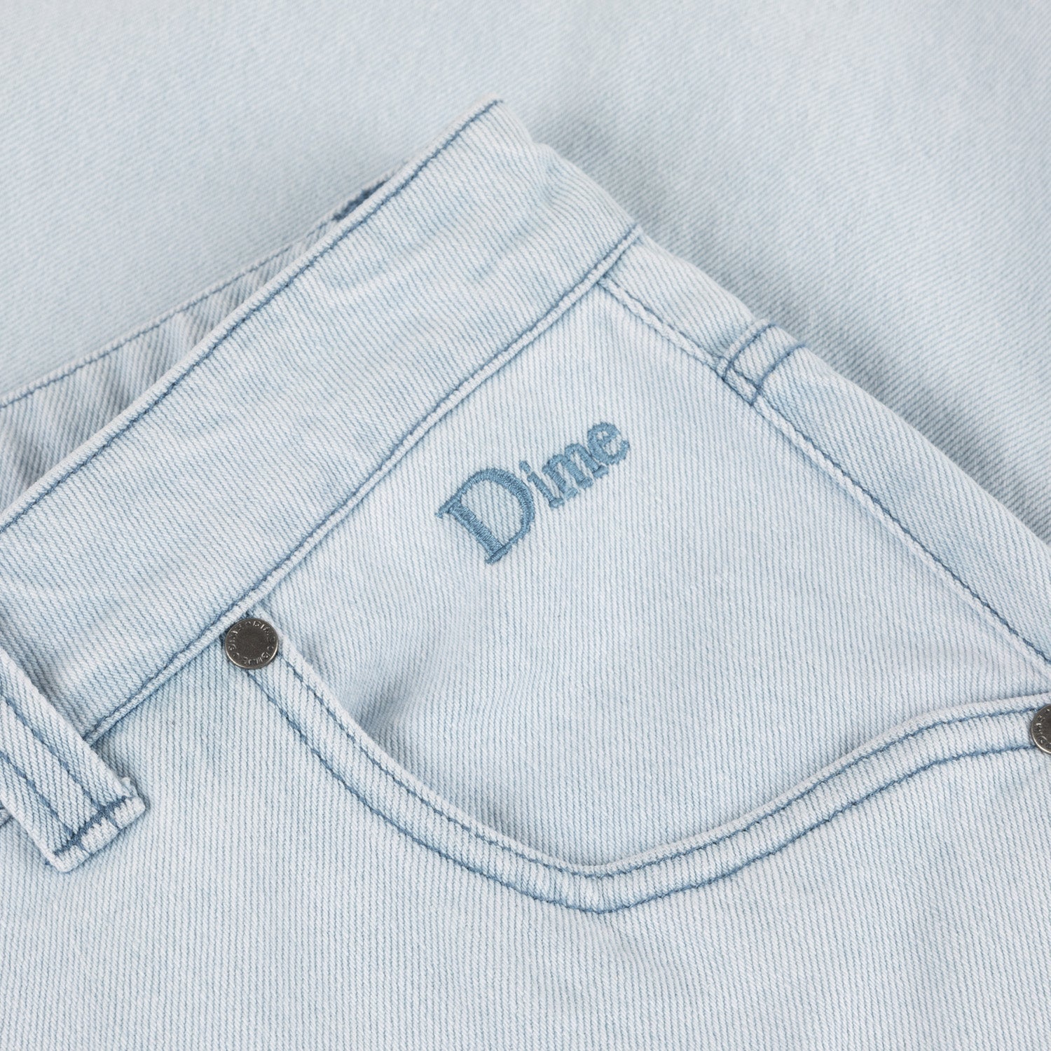 Dime Men Classic Baggy Denim Pants Light Washed - BOTTOMS - Canada