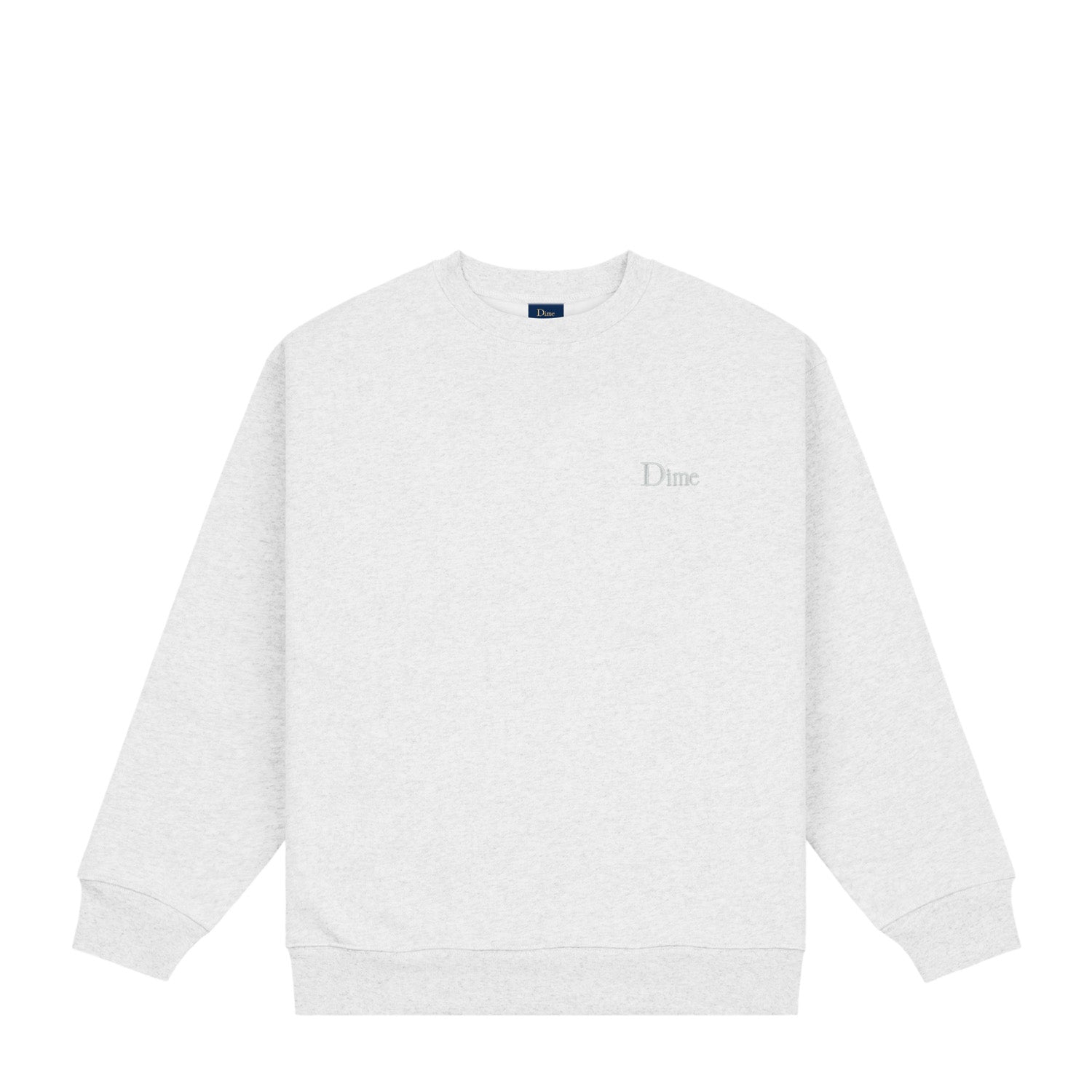 Dime Men Classic Small Logo Crewneck Ash - SWEATERS - Canada