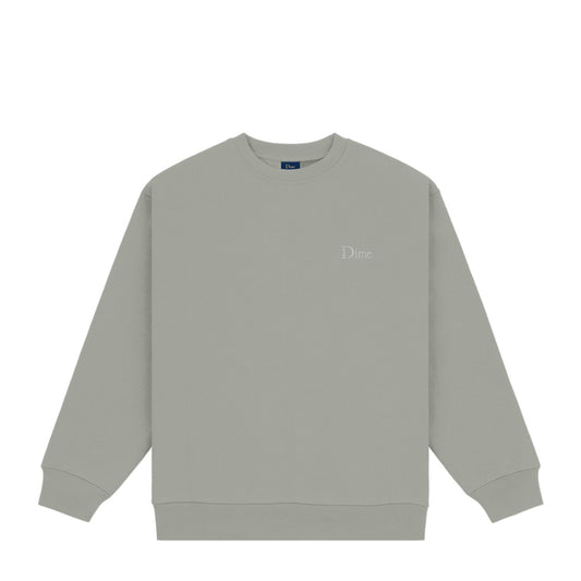 Dime Men Classic Small Logo Crewneck Gravel - SWEATERS - Canada