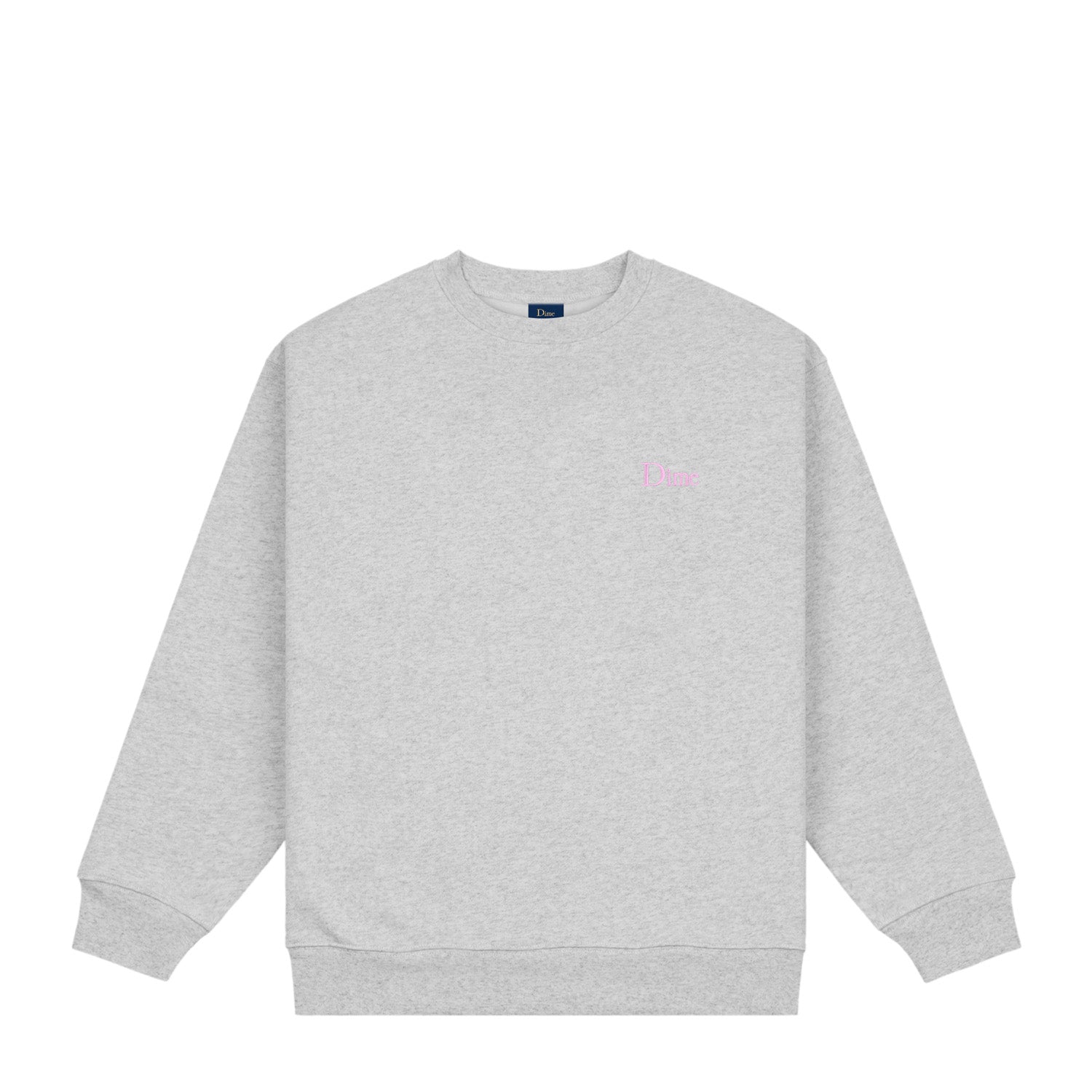Dime Men Classic Small Logo Crewneck Heather Gray - SWEATERS - Canada