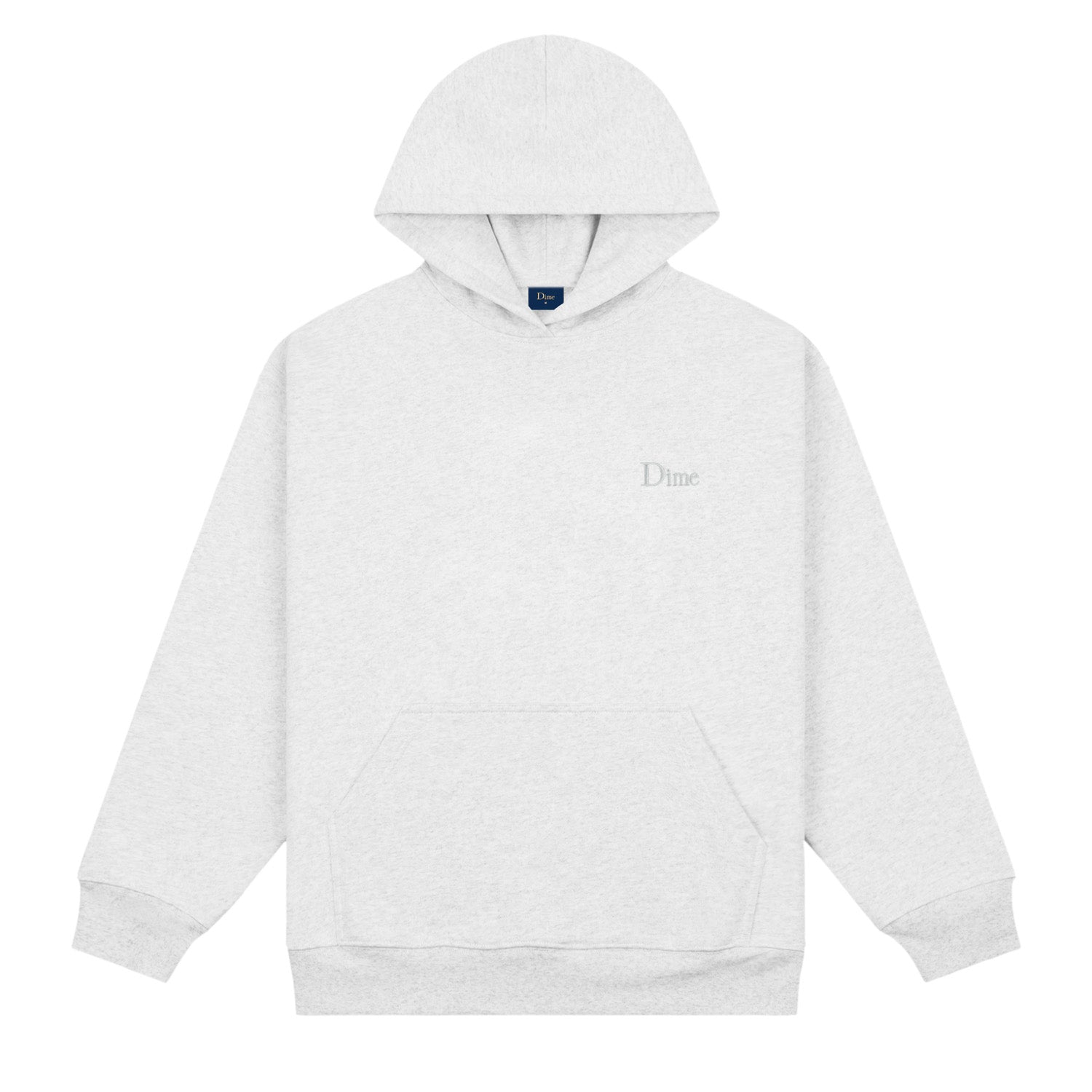 Dime Men Classic Small Logo Hoodie Ash - SWEATERS - Canada