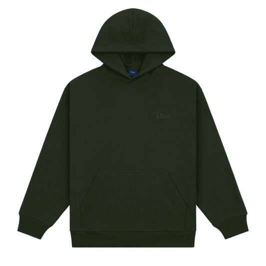 Dime Men Classic Small Logo Hoodie Forest Green - SWEATERS - Canada