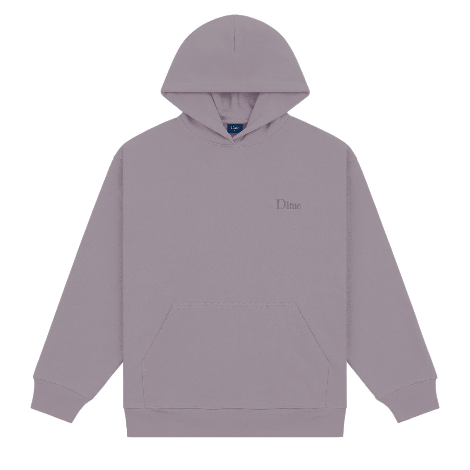 Dime Men Classic Small Logo Hoodie Plum Gray - SWEATERS - Canada